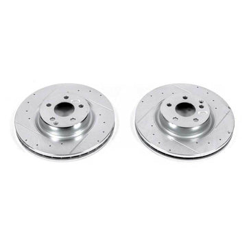 Power Stop 2006 Mercedes-Benz CLS500 Front Evolution Drilled & Slotted Rotors - Pair