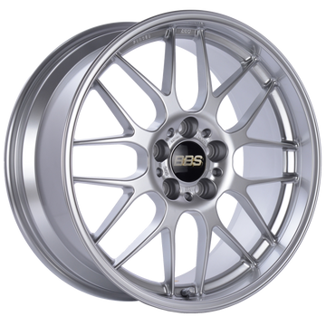 BBS RG-R 18x8.5 5x120 ET22 Diamond Silver Wheel -82mm PFS/Clip Required