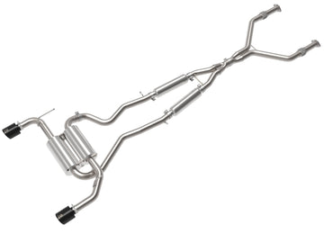 aFe 14-15 Infiniti Q50 V6 3.7L Takeda 2.5in 305 SS Cat Back Exhaust System w/ Black Tips