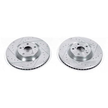 Power Stop 09-10 Lexus GS350 Front Evolution Drilled & Slotted Rotors - Pair