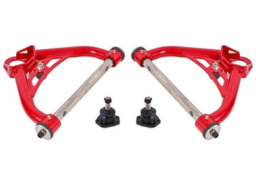 BMR 70-81 Chevrolet Camaro A-Arms Upper Non-Adjustable Delrin Std Ball Joint - Red