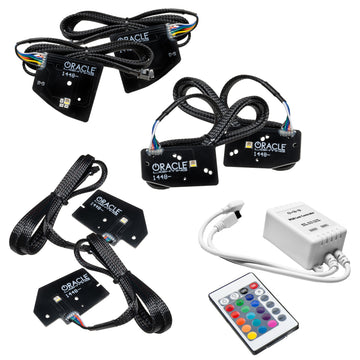 Oracle 19-21 RAM 1500 Headlight DRL Kit Projector LED - RGBW+A w/ Simple Controller