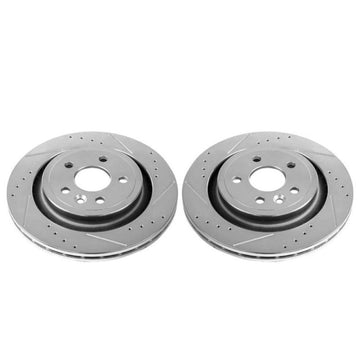 Power Stop 11-18 Volvo S60 Rear Evolution Drilled & Slotted Rotors - Pair