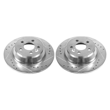 Power Stop 07-11 Volvo S80 Rear Evolution Drilled & Slotted Rotors - Pair