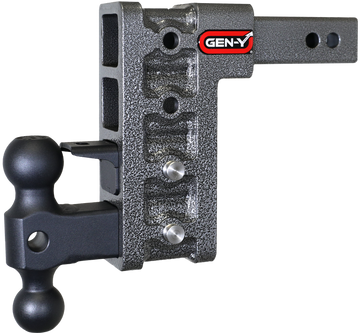 Gen-Y Mega Duty 2in Shank 7.5in Drop 1.5K TW 10K Hitch w/GH-031 Dual-Ball/GH-032 Pintle Lock