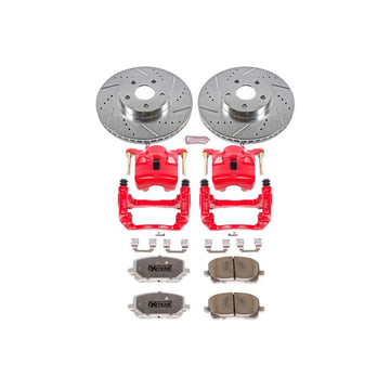 Power Stop 03-08 Pontiac Vibe Front Z26 Street Warrior Brake Kit w/Calipers
