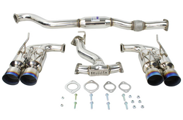 Invidia 08-14 Subaru WRX Hatchback Gemini Escape con respaldo de gato y punta de titanio de una sola capa