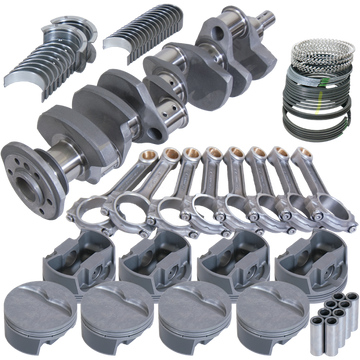 Eagle Chevy Pro Street 384 Rotating Assembly 4140 Crankshaft w/ 4340 I Beam Rods & Flat Top Pistons