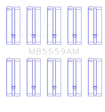 King Engine Bearings Isuzu 4Zb1 (Size +0.50mm) Main Bearing Set