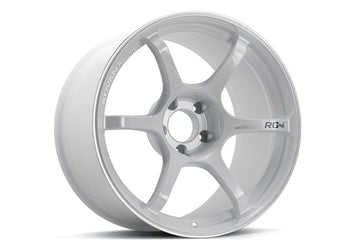 Advan RG-4 18x10.5 +15 5x114.3 Racing White Metallic and Ring Wheel