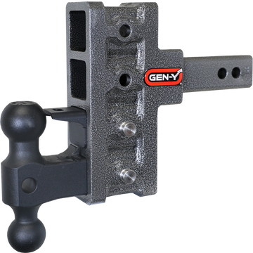 Gen-Y Mega Duty 2in Shank 5in Offset Drop 2K TW 16K Hitch w/GH-051 Dual-Ball/GH-032 Pintle Lock