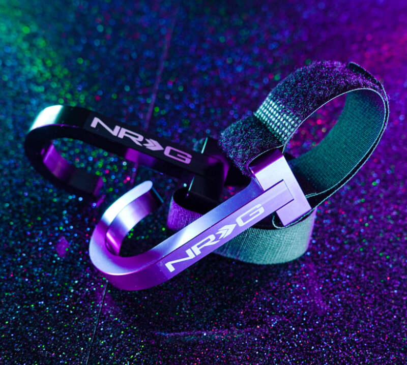 NRG Steering Wheel Hook CNC Aluminum w/ Laser Logo - Purple