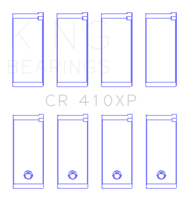 King Engine Bearings Ford Lotus 1.5L/1.6L Ohv (Size STDX) Connecting Rod Bearing Set