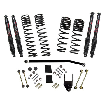 Skyjacker 2020 Jeep JL 4WD Rub Diesel 3.5-4in Dual Rate Long Travel Sus Lift Kit w/Blk Max Shocks