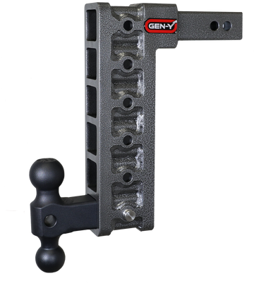 Gen-Y Mega Duty 2in Shank 12.5in Drop 10K Hitch w/Dual-Ball (Use w/Stabilizer Kit GH-0100)