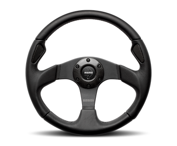 Momo Jet Steering Wheel 350 mm -  Black AirLeather/Black Spokes