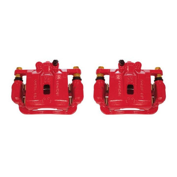 Power Stop 10-16 Hyundai Genesis Coupe Rear Red Calipers w/Brackets - Pair