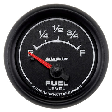 AutoMeter Gauge Fuel Level 2-1/16in. 0 Ohm(e) to 90 Ohm(f) Elec Es