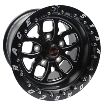 Race Star 64 Pro Forged Wicked 15x11 Lug Mount Black Anodized/Machined 5x135BC 6.50BS
