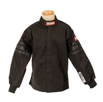 RaceQuip Black Trim SFI-1 JR. Jacket - Kids XL
