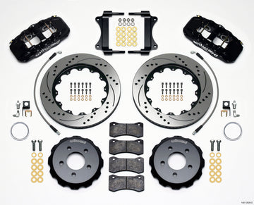 Wilwood AERO6 Front Hat Kit 14.25 Drilled 2008-2009 Pontiac G8 w/Lines