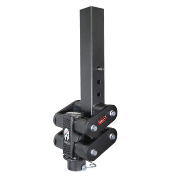 Gen-Y Spartan Torsion-Flex 5in Offset 4in SQ Tube Gooseneck 2-5/16in Coupler Standard Height
