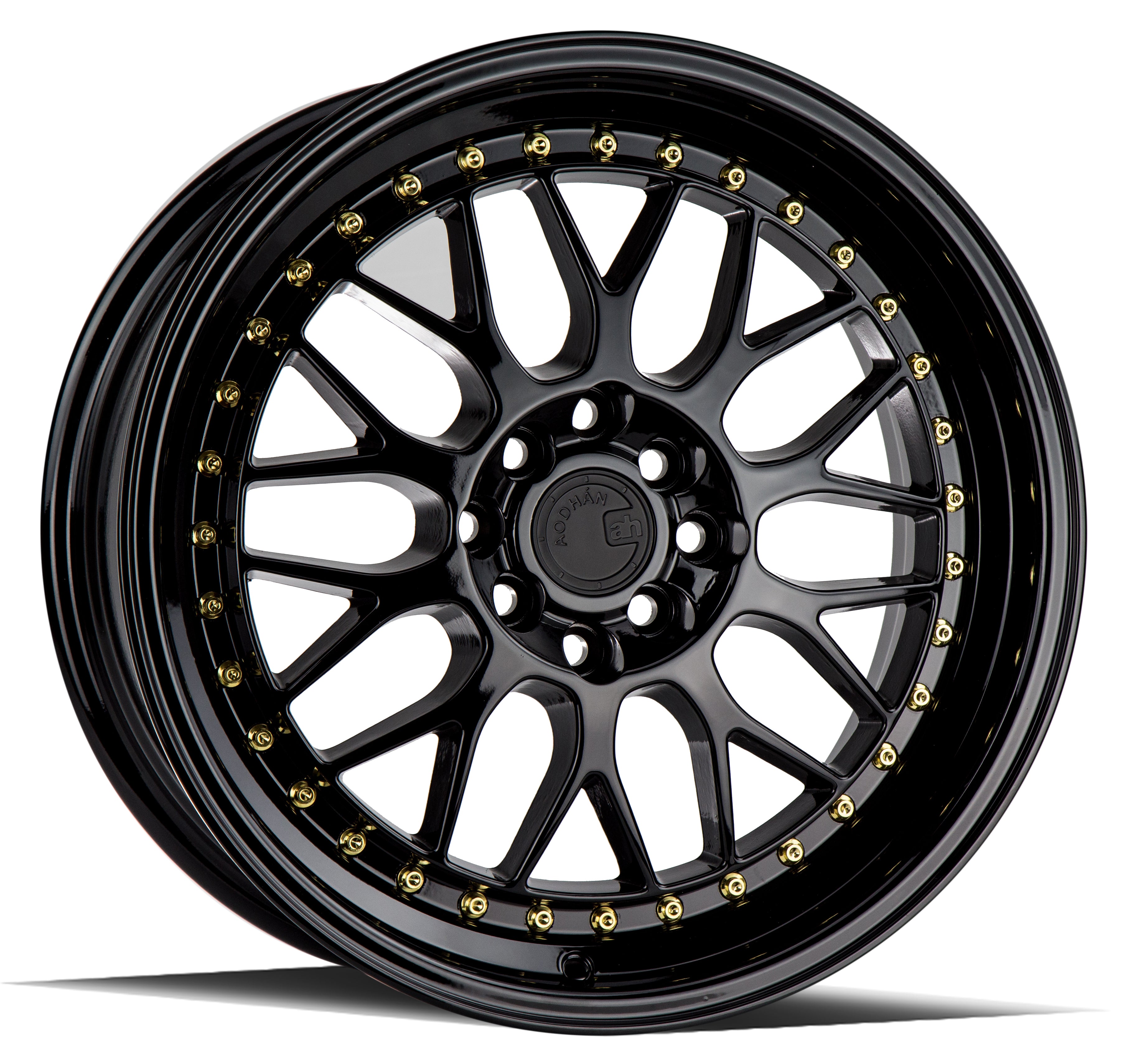 AodHan AH02 Gloss Black ( Gold Rivet)