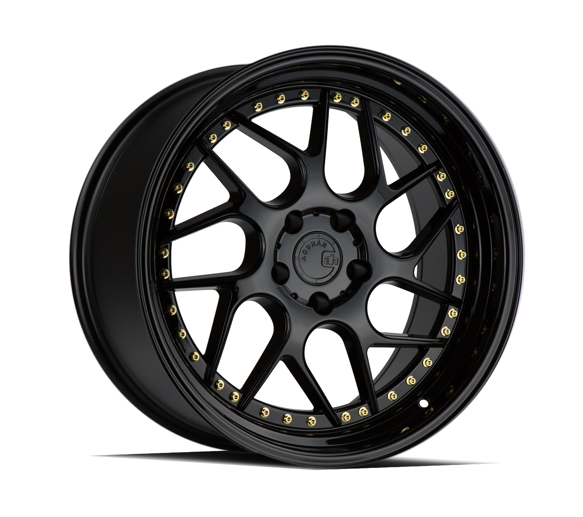 AodHan DS01 Gloss Black W /Gold Rivets