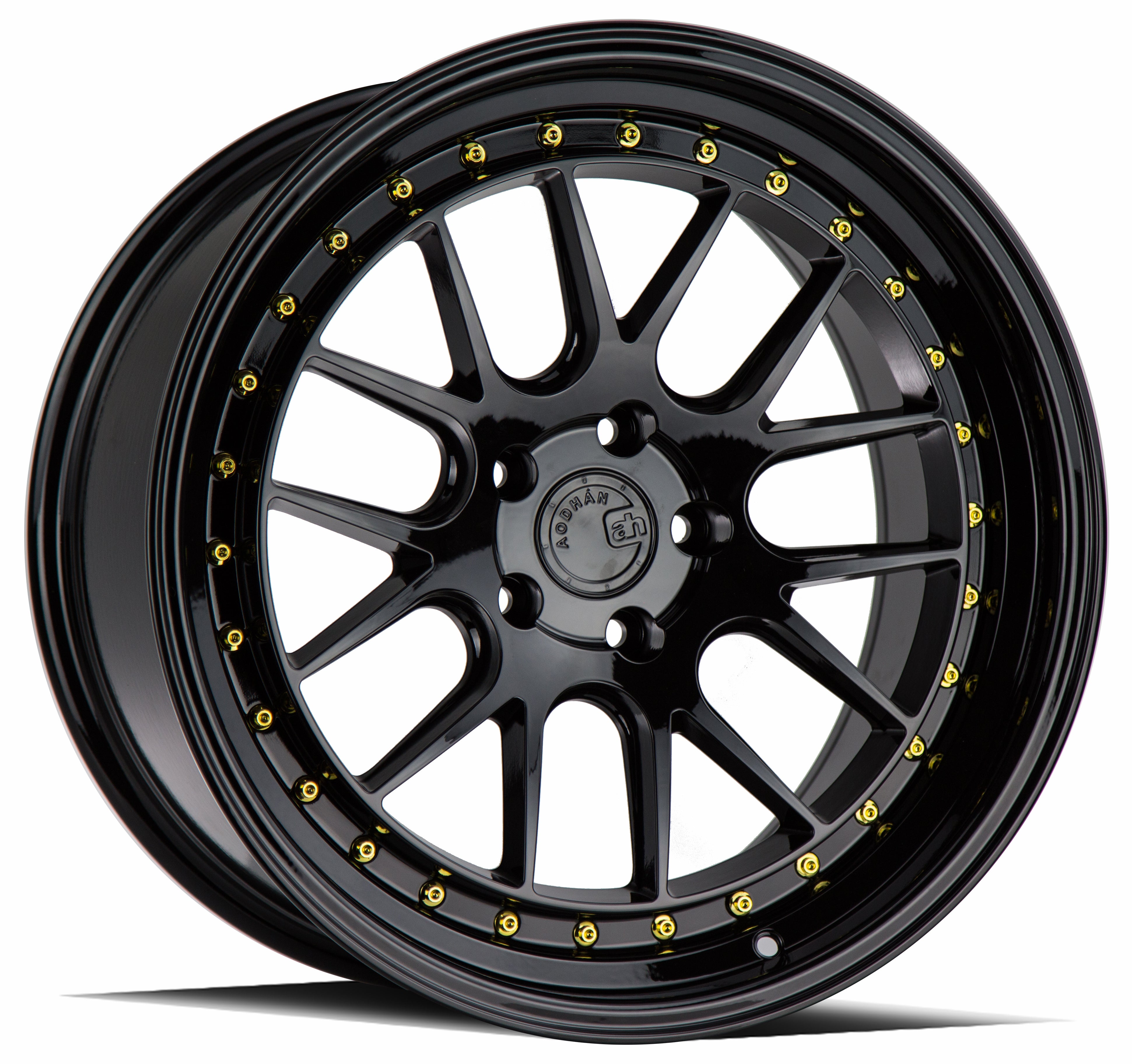 AodHan DS06 Gloss Black W /Gold Rivets