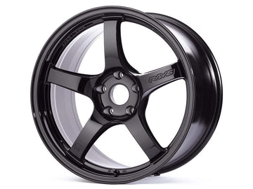 Gram Lights 57CR 18x9.5 +38 5-114.3 Rueda negra de vidrio (pedido mínimo de 20)