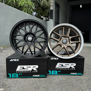 *NEW* ESR APX01 18x8.5 5x112 +40 MATTE BLACK(set of 4)