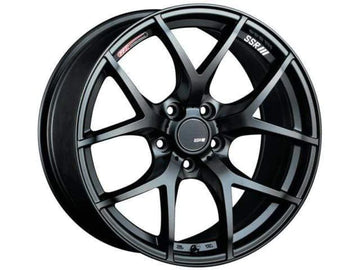 SSR GTV03 18x8.5 5x114.3 40mm Rueda Negra Plana Compensada 05-07 STI / 11+ tC