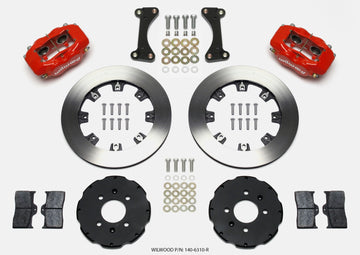 Wilwood Forged Dynalite Front Hat Kit 12.19in Red 90-99 Civic w/240 mm Disc