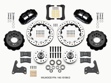 Wilwood Narrow Superlite 6R Front Hub Kit 12.88in Drilled 65-72 CDP C Body -Drum