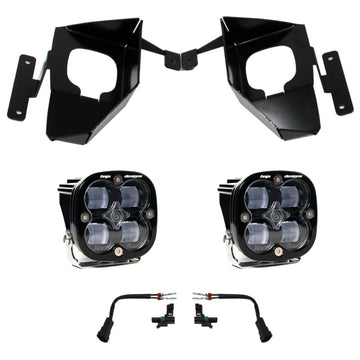 Baja Designs 16-18 Silverado 1500 Squadron Fog Pocket Kit - Clear