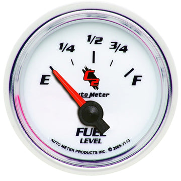 AutoMeter Gauge Fuel Level 2-1/16in. 0 Ohm(e) to 90 Ohm(f) Elec C2