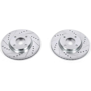 Power Stop 09-14 Nissan Cube Front Evolution Drilled & Slotted Rotors - Pair