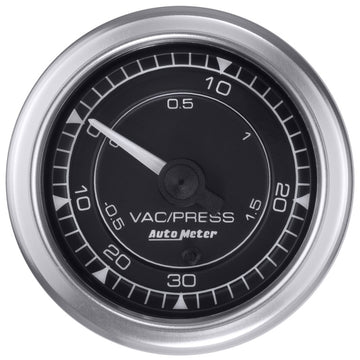 Autometer Chrono 2-1/16in 30INHG-30PSI Vacuum/Boost Gauge