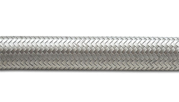 Vibrant SS Braided Flex Hose -8 AN 0.44in ID (50 foot roll)
