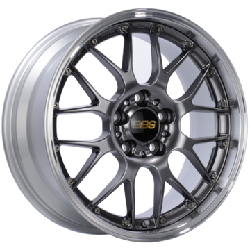 BBS RS-GT 18x9 5x120 ET45 / 72.5 CB Diamond Black Center Diamond Cut Lip Wheel