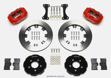 Wilwood Forged Dynalite Front Hat Kit 12.19in Red 00-04 PT Cruiser/03-04 SRT/4