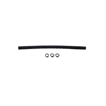 DeatschWerks Convoluted Tubing 250mm Length x 8mm ID Side 1 x 8mm ID Side 2 - Black