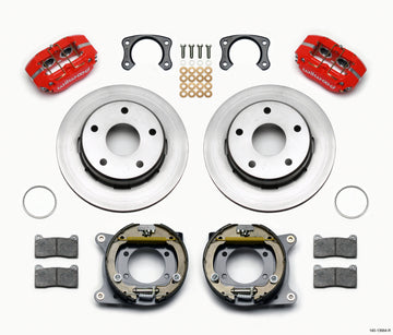 Wilwood Dynapro Lug Mount P/S Park Brake Kit Red Big Ford New 2.38in Off Bronco 5 x 5.50