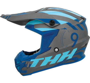 THH Helmets T730X Twister Gray/Blue Youth - Medium