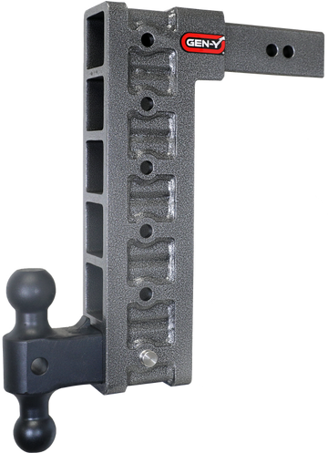 Gen-Y Mega Duty 2.5in Shank 15in Drop 3K TW 21K Hitch w/GH-061 Dual-Ball/GH-0101 Stabilizer Kit