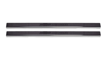Putco 2020 Chevy Silv LD/HD Double/Regular Cab w/ Bow Tie Etching (2pcs) Black Platinum Door Sills
