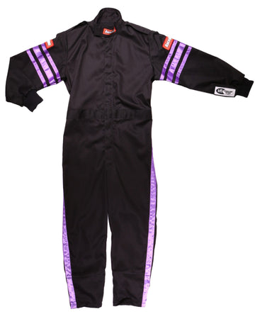 RaceQuip Purple Trim SFI-1 JR. Suit - Kids Large