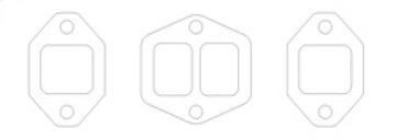Cometic Oldsmobile 371 Gen-1 Rocket V8 .059in CFM Exhaust Manifold Gasket Kit J-2 Golden Rocket
