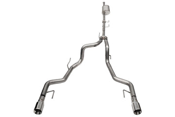 Corsa 2021-2025 Ford F-150 SuperCrew/5.5ft Bed 3.5L V6 Sport Cat-Back Dual Rear Exit-Polished