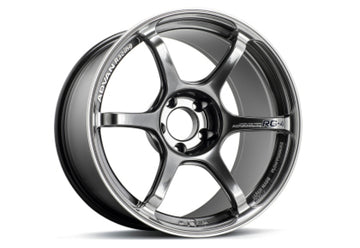 Advan RG-4 18x9.5 +38 5x120 Racing Hyper Black and Ring Wheel
